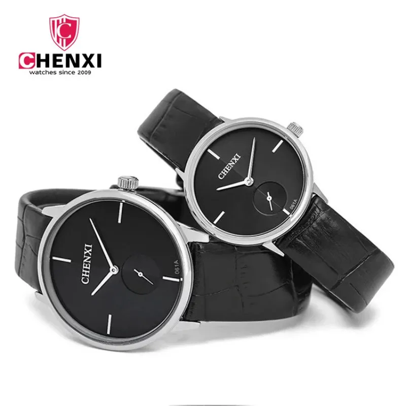 

CHENXI Set Fashion Men Watch Women Quartz Wrist Watches Simple Waterproof Men Ladies Watches Lovers Clock 2019 relogio masculino
