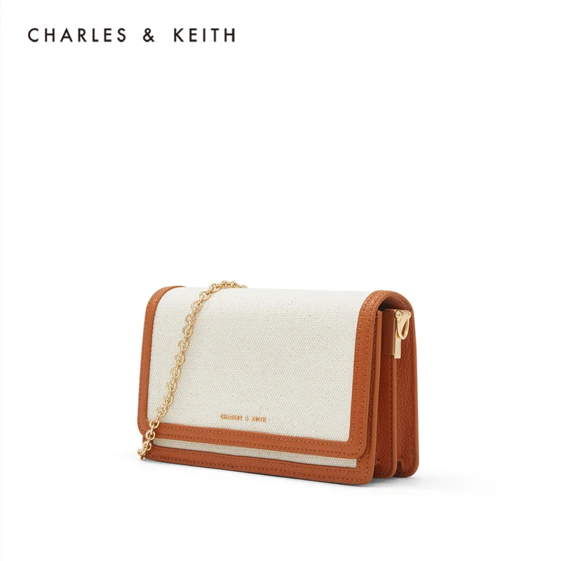 CHARLES＆KEITH Новинка на Весну 2020г. CK2 70840200 2 Женская Сумка На плечо с Цепочкой Откидной