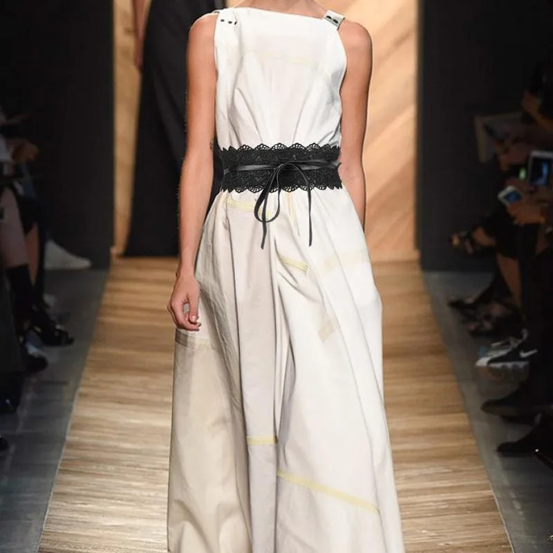 Новый роскошный брендовый дизайнерский ремень эластичный кружевной для джинсов