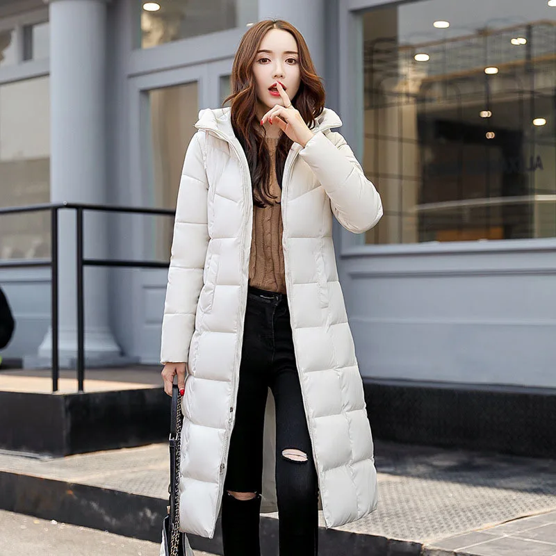 

Cotton-padded jacket women's long section 2020 new winter fashion slim women's jacket all-match thick cotton-padded jacket