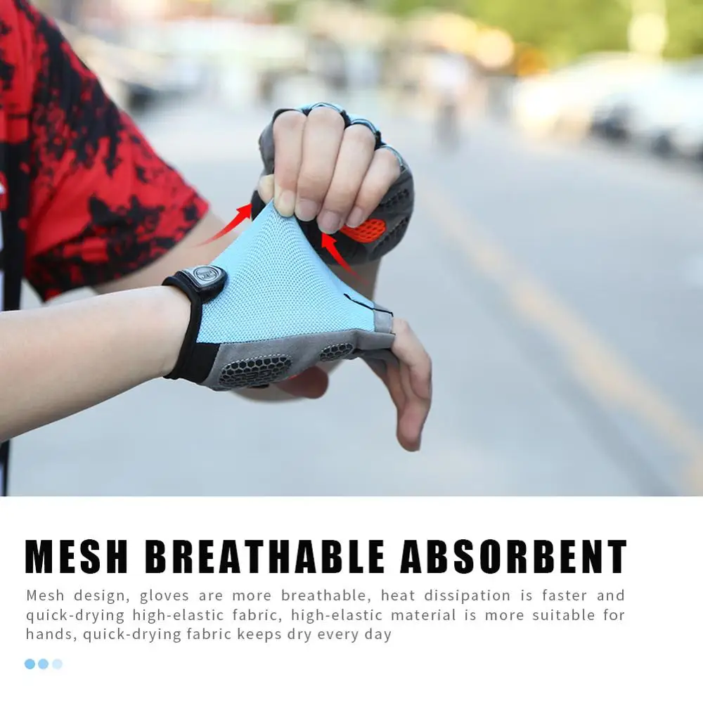 

1Pair MTB Half Finger Cycling Gloves Anti-Slip Gel Bicycle Riding Gloves Anti Slip For Road Mountain Bike Glove Anti Shock Sport