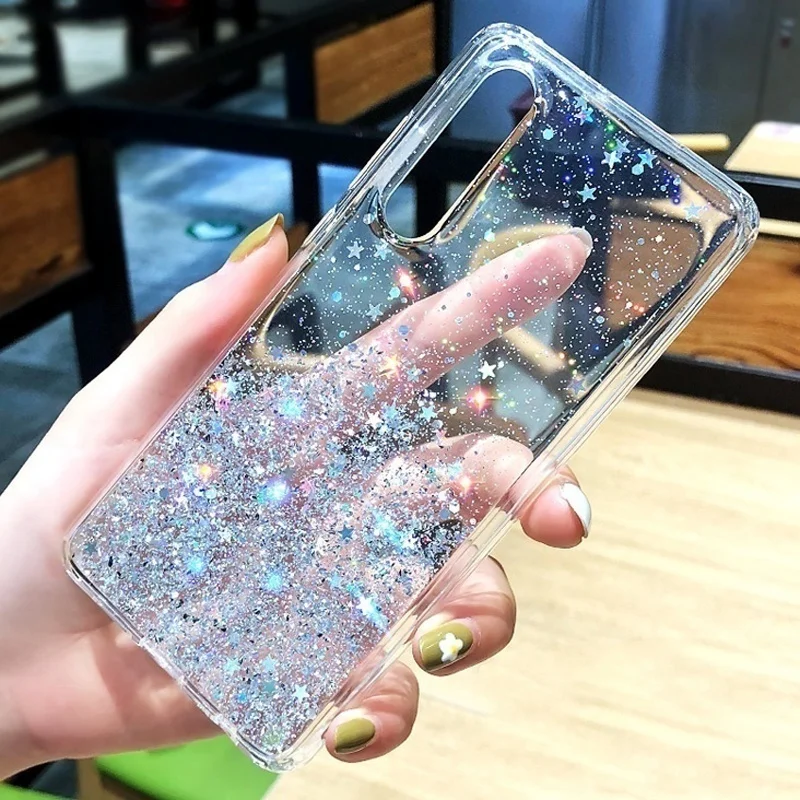 Fashion Soft Shiny Bling Case for Mi Xiaomi Redmi Note 9 Pro 7pro 8 CC9 Max2 9se Transparent | Мобильные телефоны и