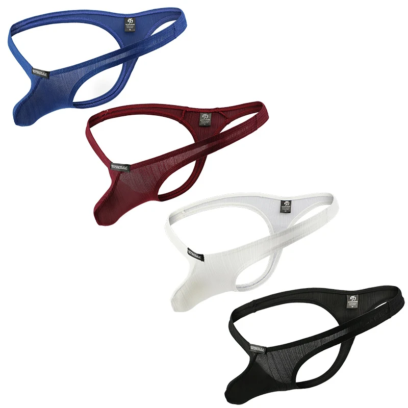 Мужские стринги из вискозы 4 шт./комплект |