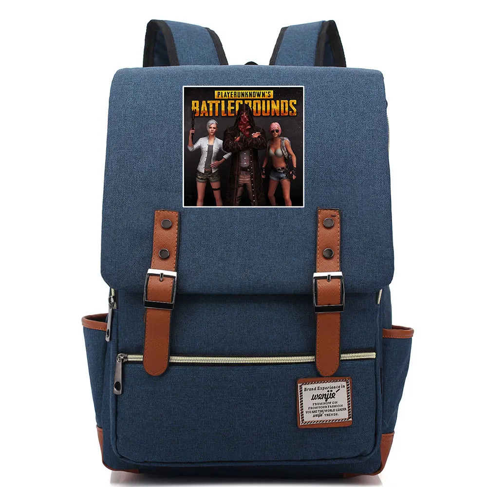 

Player's unknown Canvas Travel Backpack Students Notebook Bags Battle grounds Gifts