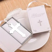 100pcs cross bookmark wedding favors baby shower first communion gifts souvenirs recuerdos para bautizo party gift supplies