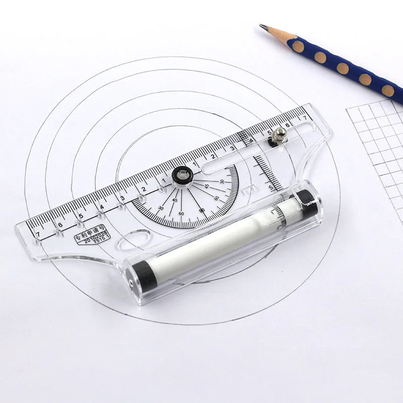 

Multifunctional Drawing Ruler Portable Universal Parallel Ruler Practical Measuring Tool for School Office Fournitures Scolaires