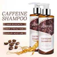 liyalan caffeine shampoo for unisex hair care nourish anti hair loss treatment thinning hair growth natural organic plant 250ml