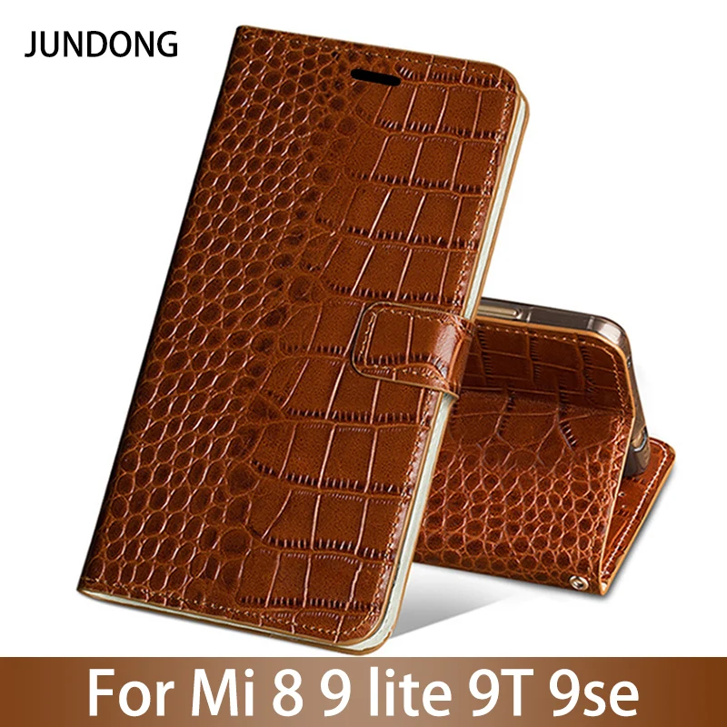 Флип-чехол для телефона Xiaomi Mi 5s Plus 6 8 9 lite 9se 9T Pro чехол с крокодиловой текстурой