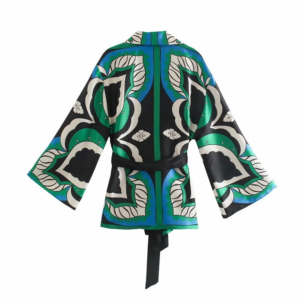 

Women2021FashionWithScarfPrintedLooseAsymmetricBlousesVintageLongSleeveSideVentsFemaleShirtsStreetwear