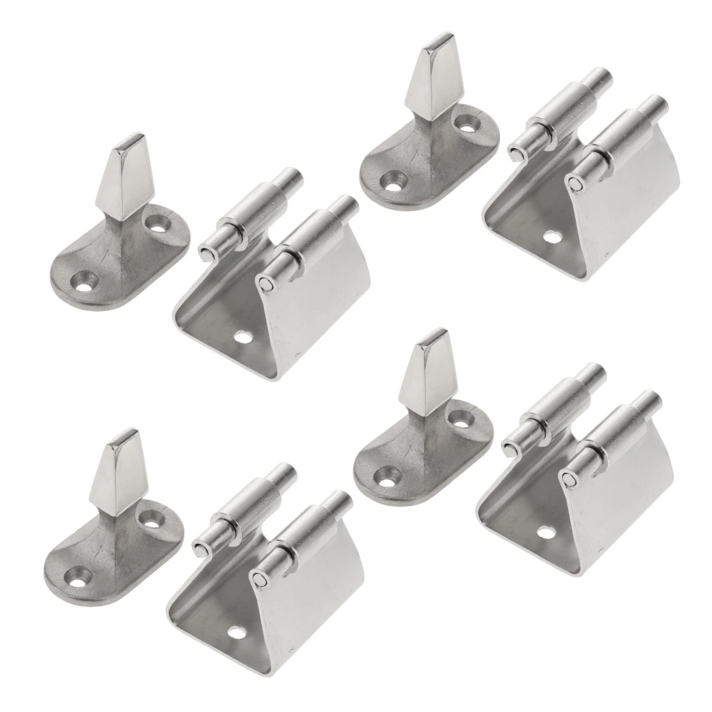 

4PCS Stainless Steel Marine 1-5/8 inch Door Stop Retaining Catch and Holder for Boat, RV Gate Cabinet Furniture (Small)
