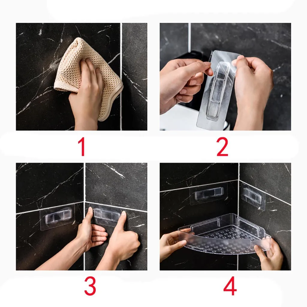 Треугольная душевая полка для ванной комнаты угловой держатель хранения в