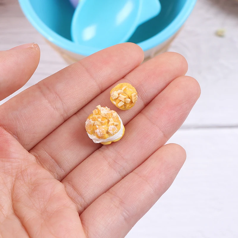 

1:12 Dollhouse Miniature Cream Puff Decorative Craft Toys Accessories