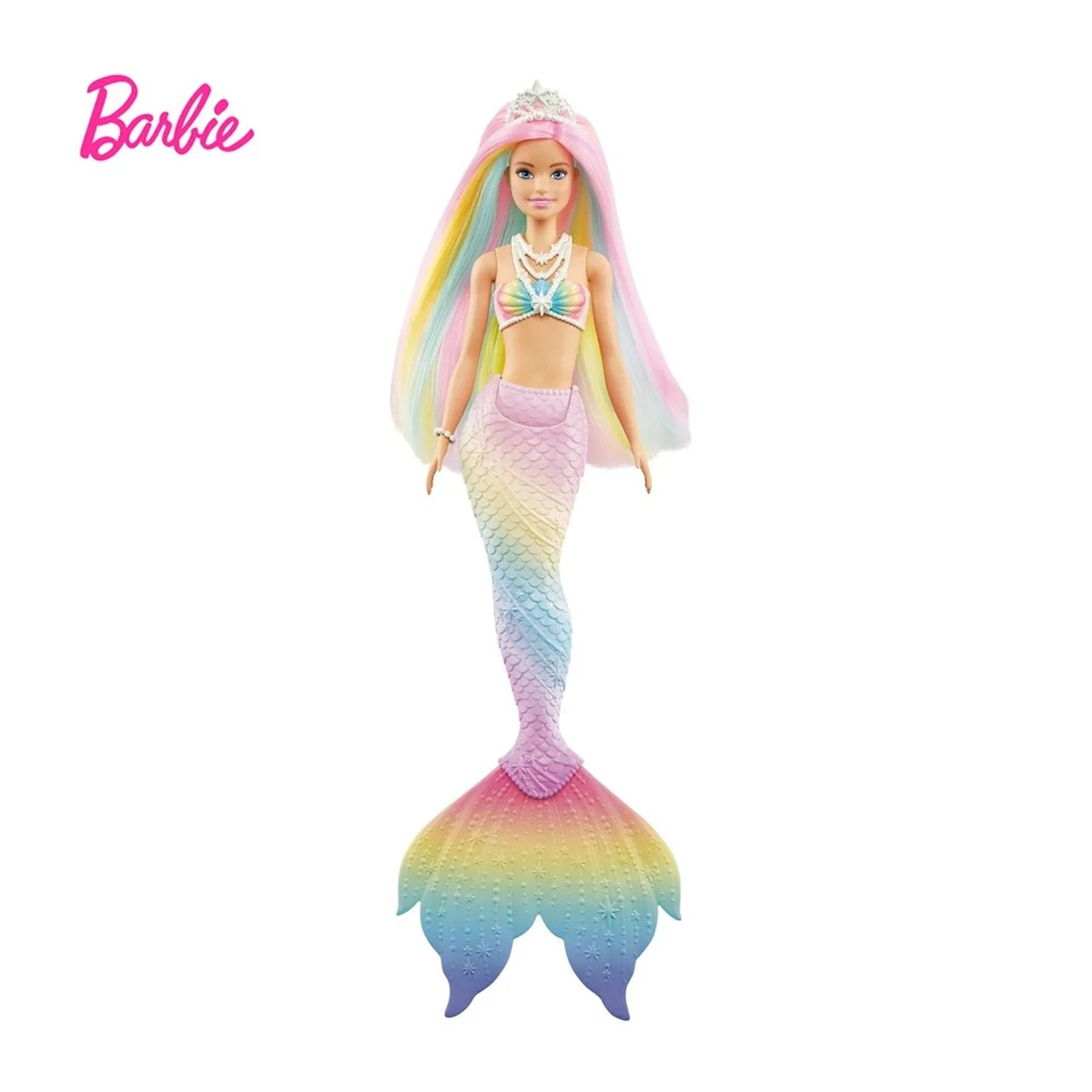 Кукла Барби Dreamtopia Радужная Русалка с волосами волшебная игрушка водной