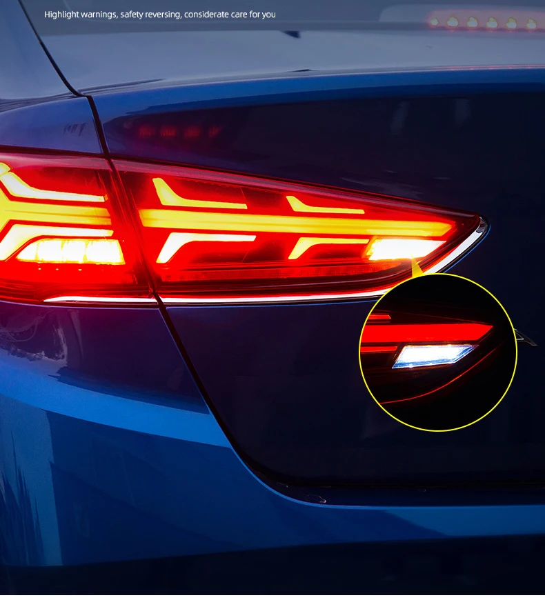 Автомобильный Стайлинг задние фонари фонарь чехол для hyundai Sonata 9 задних сигнальных огней, светодиодный Sonata фонарь задний светодиодный дневные ходовые огни