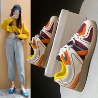 new 2021 autumn designer womens sneakers ventilation chunky fashion casual running shoes girls tenis flats platform skateboard