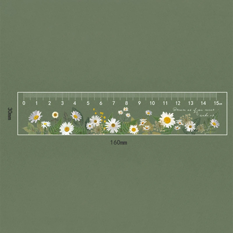 

15 cm rose Plastic Straight Rulers Kawaii School Office Supplies Planner Accessories Student Prize