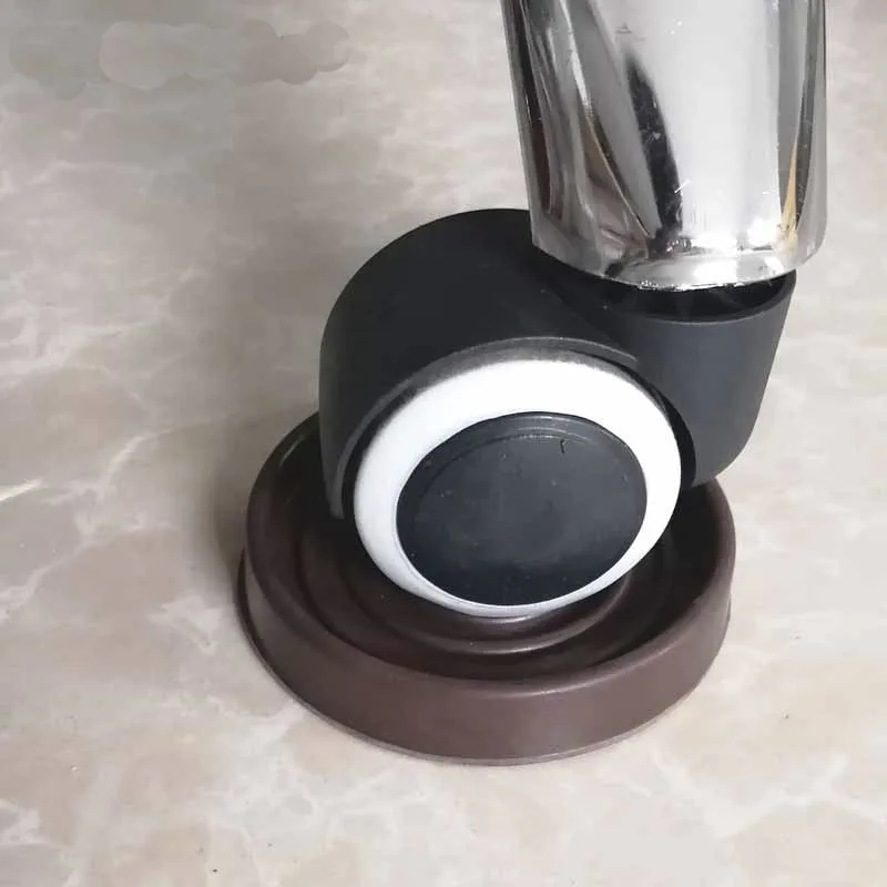 10/4/2pcs 3Inch Rubber Round-shape Square Brown Furniture Caster Cups Covers Protector Anti-slide Table Chair Legs Feet | Обустройство