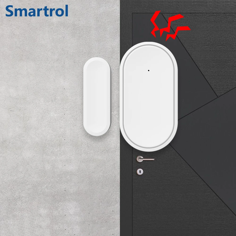 433 МГц детектор открытия двери и окна мини дверная сигнализация Сенсор для Tuya