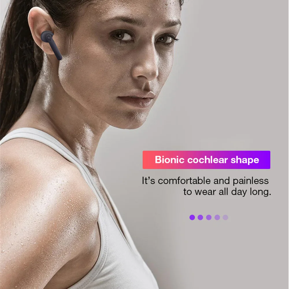 Bluetooth наушники с микрофоном зарядки стручки DT 5 вкладыши TWS 0 Беспроводные