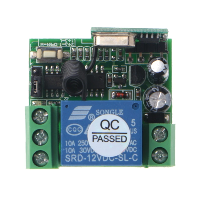 

T21B DC 12V 10A 1CH RF Wireless Remote Control Switch 433MHz Receiver + Transmitter