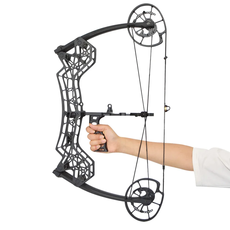 Блочный лук 30 60 фунтов 310FPS регулируемая двойная катапульта стальной шарик