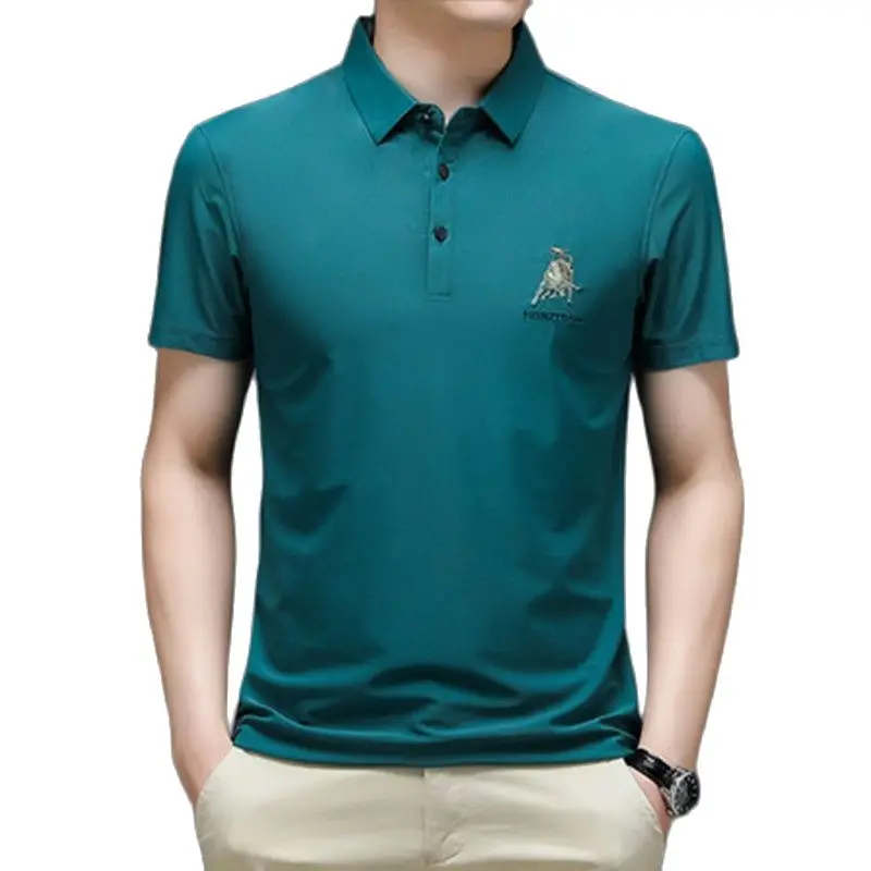 

2021 New Men's Short-Sleeved Polo Shirt, Cotton Embroidery, Summer Casual Young Men's Clothing, Comfortable And Breathable M-4XL