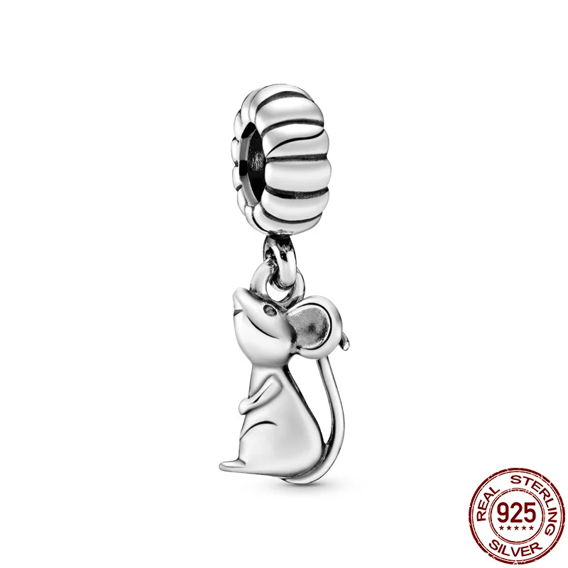 

Hot Sale 925 Sterling Silver Zodiac Rat Fit Original 3mm Bracelet&Bangle For Women Birthday Fashion Jewelry Gift