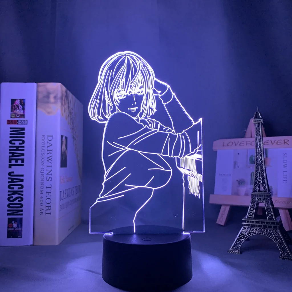 

3D Anime Lamp One Punch Man Hellish Blizzard for Bedroom Decor Light Birthday Gifts for Women Men Konosuba Manga LED night Light