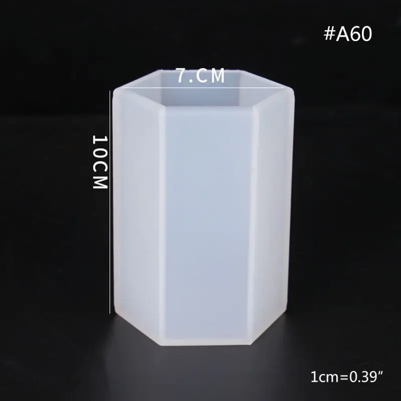 

DIY Crystal Epoxy Mold UV Resin Dried Flower Decoration Hex Cylindrical Mould