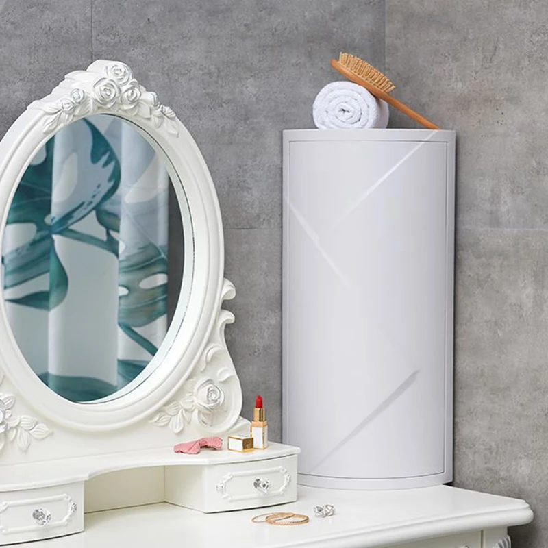 

Bathroom 360 Degree Rotating e Shelf Kitchen Toilet Shelf Corner Shelf Bathroom Storage Rack Cabinet Multi Layer Storage