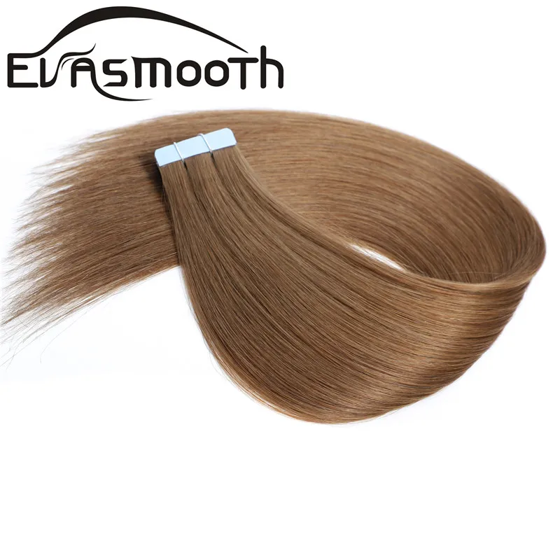 Evamooth 2020 New Skin Weft Machine Remy волосы для наращивания натуральные человеческие прямые