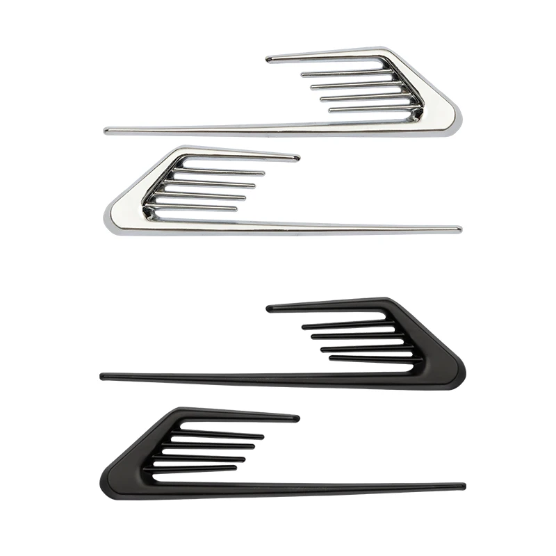 2 шт. 3D Акула жаберная Автомобильная боковая поддельная наклейка на