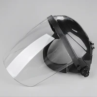1pc anti shocking face shield clear for welding cycling cooking safety helmet full face visor adjustable headband
