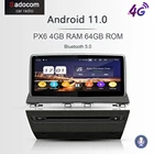 Автомобильный DVD-плеер PX6, 10,25 дюйма, DSP, 1 Din, Android 11,0, 8 ядер, 4 Гб + 64 ГБ, GPS, RDS, Авторадио, Wi-Fi, 4G, Bluetooth 5,0 для MAZDA 3 2013- 2016
