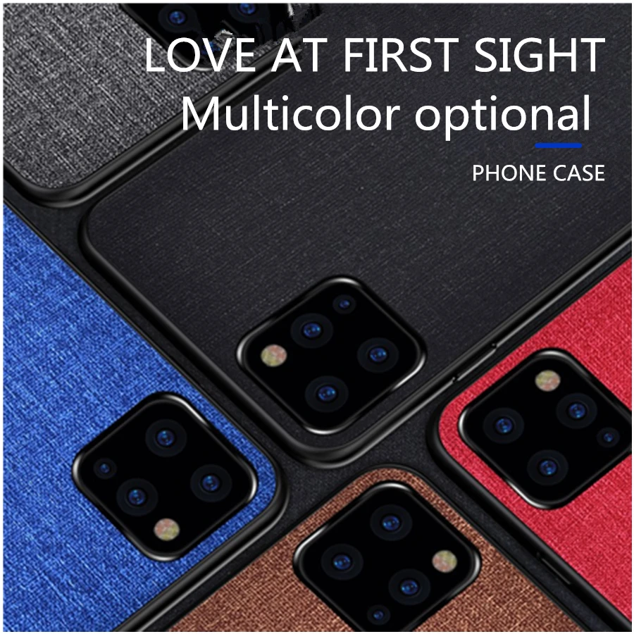 retro fabric shockproof case for iphone se 2020 cover pu cases for iphone 12 6 76 15 4 inches） soft case fundas free global shipping