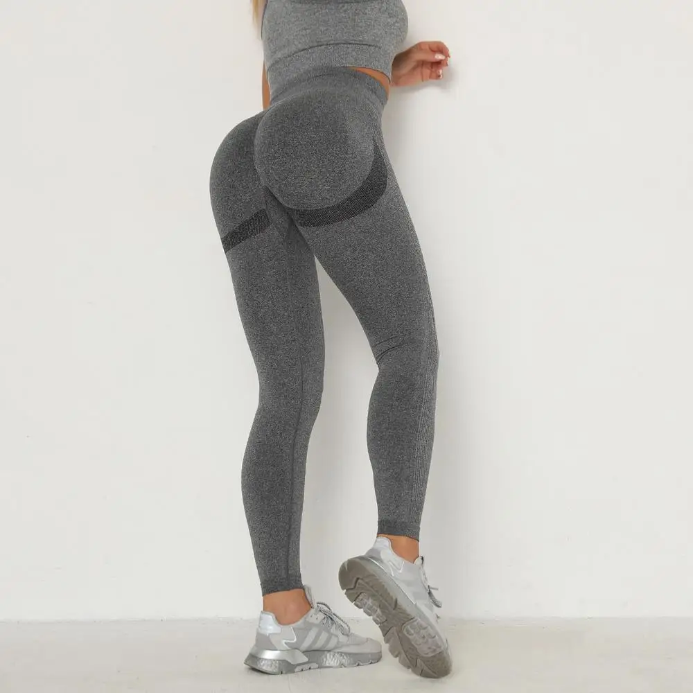

Women's Tights Woman Sports Fitness Yoga Pants Knitted Trousers Slim Fit Running Gym Wear Sports Seamless Leggings Push Up