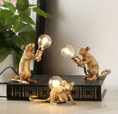 SELETTI персональный мини-Мышонок светодиодный светильник для защиты глаз студенческого общежития Декор животное настольная лампа промышленное настольное освещение Moder - Цвет корпуса: 3piece