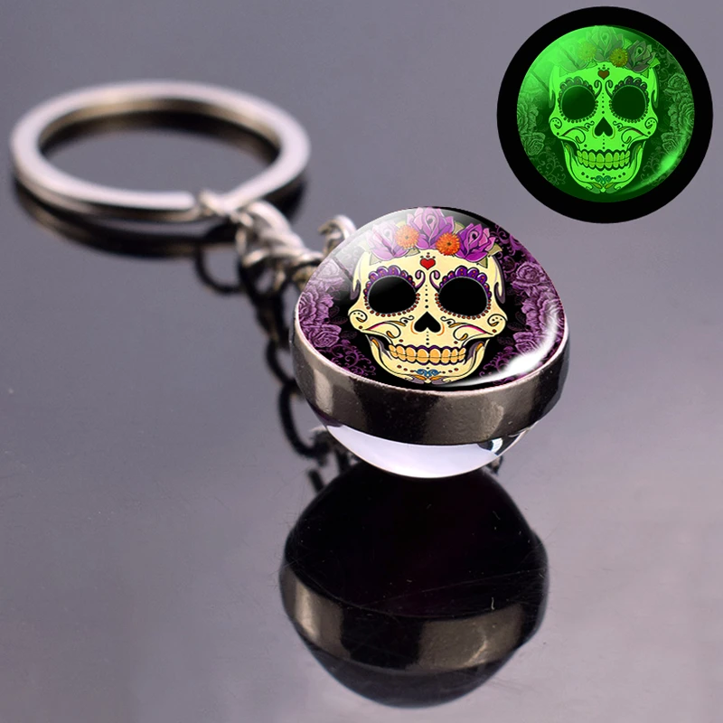 Светится в темноте брелок со светящимся черепом украшение для творчества