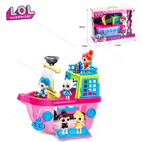 original lol surprise dolls toy children play house luxury cruise ship with 3 dolls l o l suprise toys for girls birthday gifts