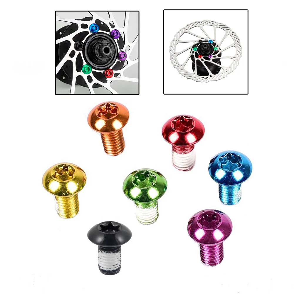 

12PC MTB Mountain Bike Stainless Disc Brake Rotor Bolts M5 X 9mm T25 Torx Compatible With 140 160 180 203 Discs