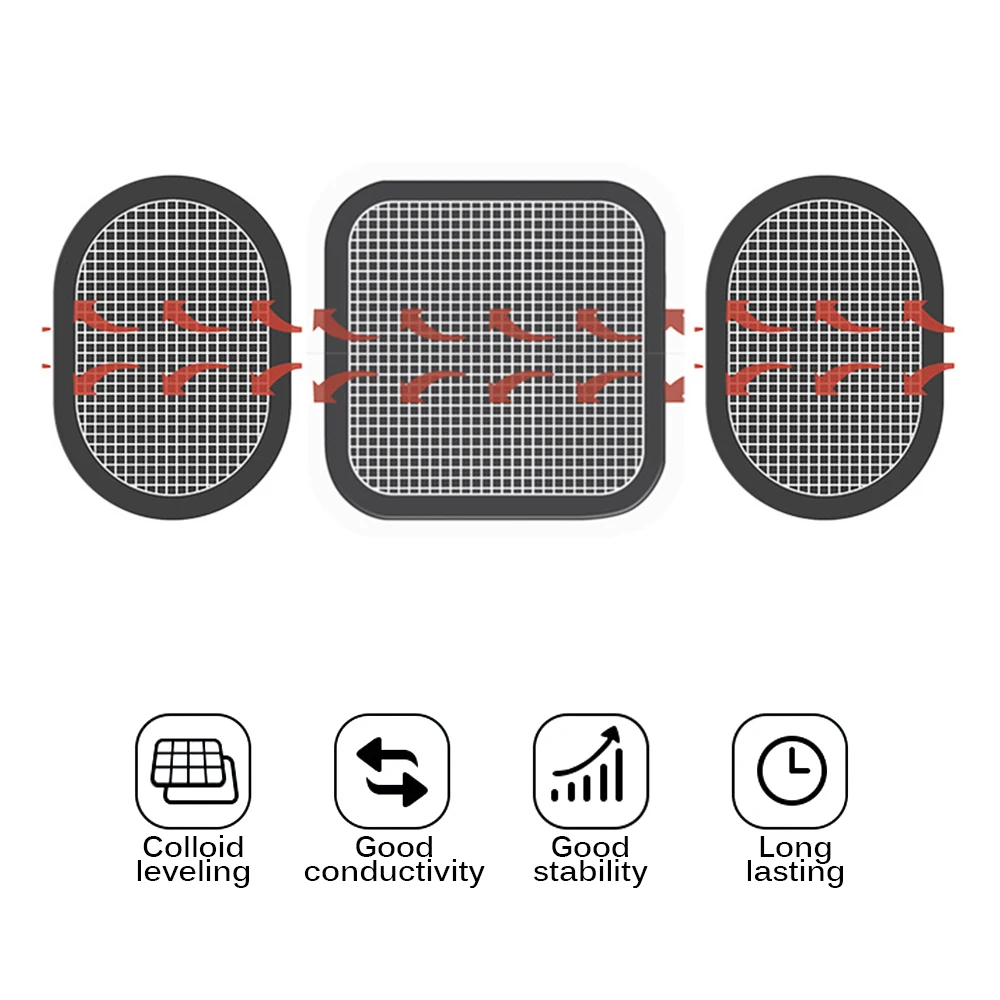 3 шт. силиконовая самоклеющаяся органических полимеров электродный башмак