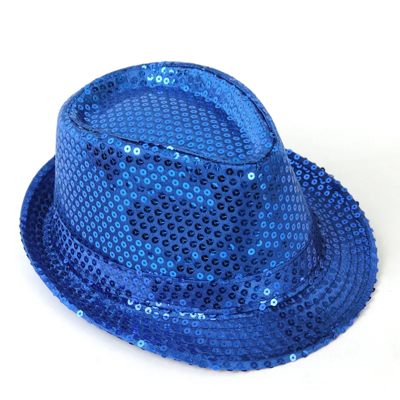 

Adult and children general sequined top hat men and women jazz hat stage dance performance performance hat