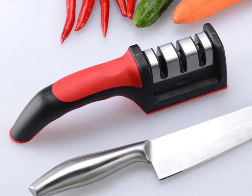 3 ступенчатая точилка для кухонных ножей профессиональный точильный камень