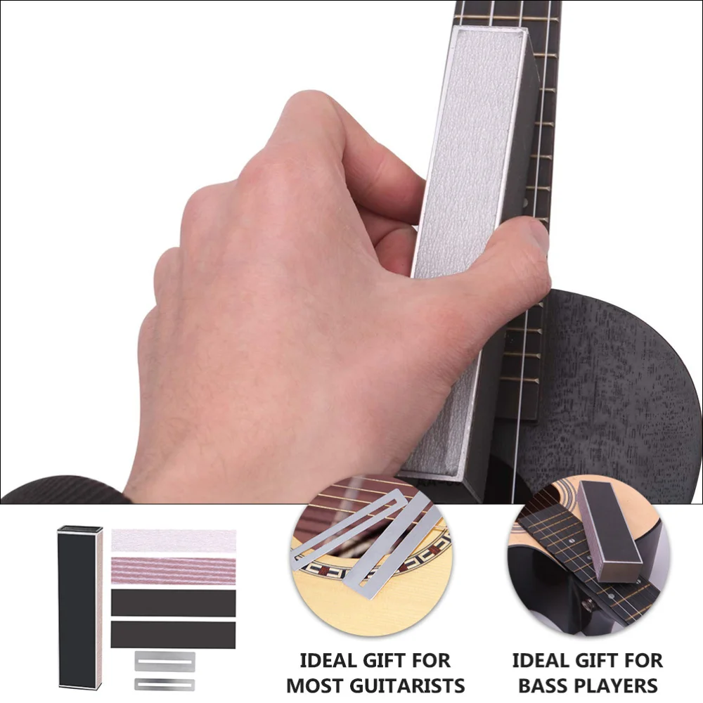 

4pcs Guitar Replacement Sandpaper with Sanding Leveler and 2 Fingerboard Guards