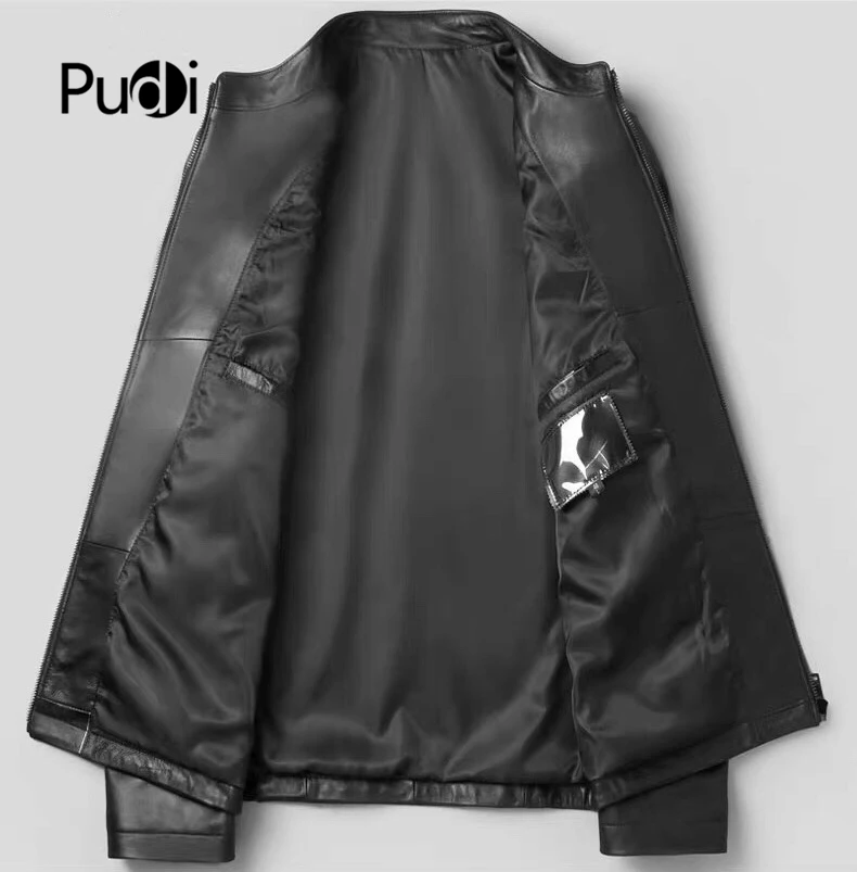 Pudi MT933 новые модные мужские куртки бейсбольные Пальто короткие оригинальные жакеты из овечьей кожи Верхняя одежда из натуральной кожи