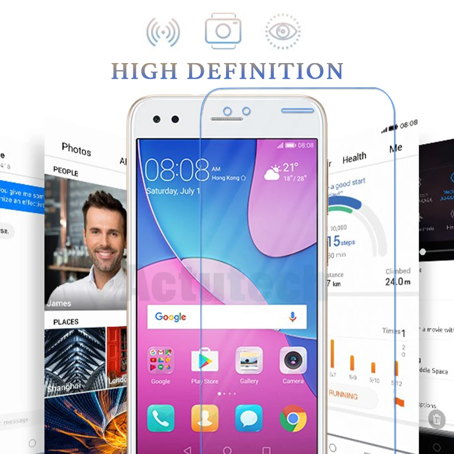 Защитное стекло для huawei P20 Lite P20Pro, защита экрана P10 P9 P8 Plus 9 H, закаленное стекло для P 20 10 9 8 P20lite, пленка