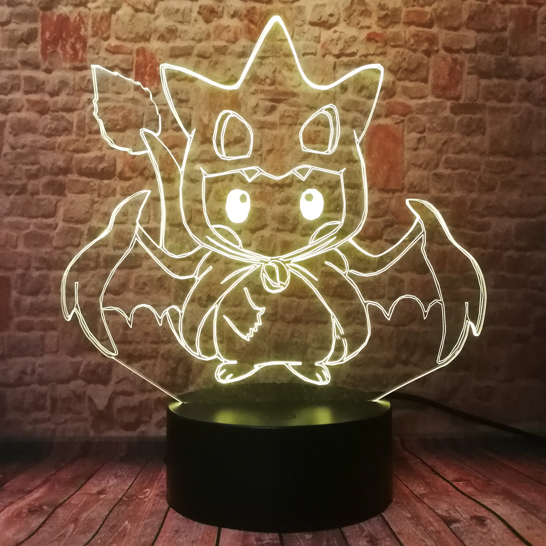 Покемон го фигурка 3D RGB лампа Пикачу Eevee черепаха птица огонь Дракон Pokeball мяч Bulbasaur