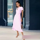 Женское платье на молнии, винтажное элегантное облегающее Повседневное платье для вечеринок, для подиума, лето 2020