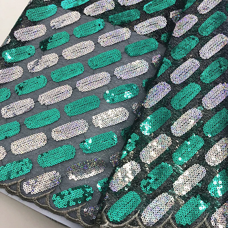 

The new hot sale African Lace Fabric High Quality Color sequins French 2019 beautiful Lace Fabric Used for women wedding dresses