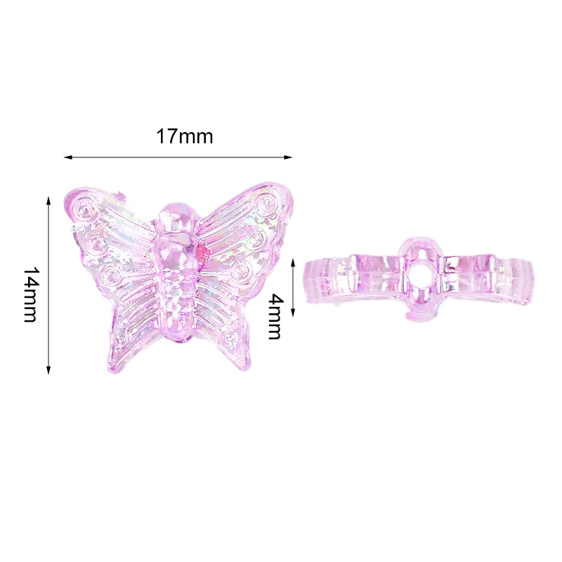 30 шт. акриловые бусины в форме бабочки 14 мм|Бусины для одежды| |